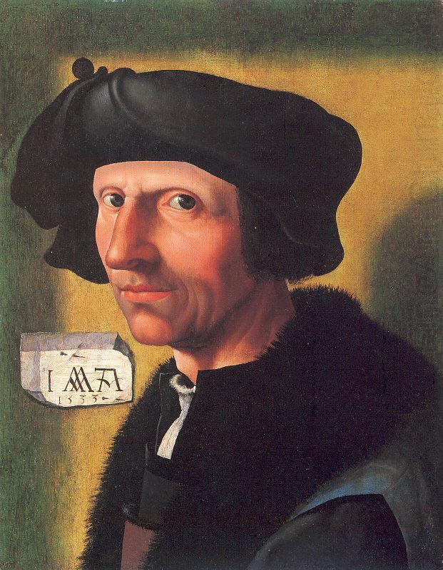 Self-Portrait, Oostsanen, Jacob Cornelisz van